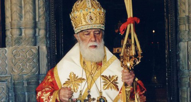 Patriarch Ilia II, Catholicos-Patriarch of All Georgia. Photo © FB / Giorgi Kvirikashvili http://sputnik-georgia.ru/georgia/20170104/234435261/Pervye-lica-Gruzii-pozdravili-Iliju-Vtorogo-s-dnem-rozhdenija.html