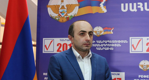 Ike Khanumyan, the Chairman of the party "National Revival". Photo by Alvard Grigoryan for the "Caucasian Knot"