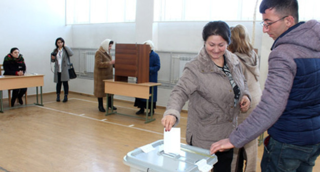 At the polling station in Stepanakert. February 20, 2017. Photo by Alvard Grigoryan for the "Caucasian Knot"