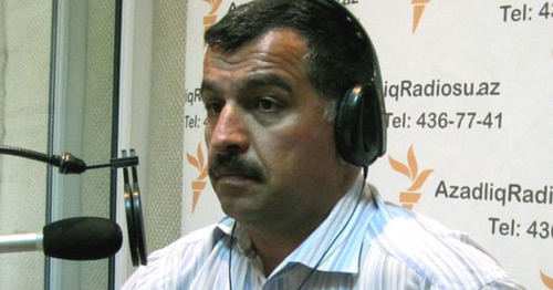 Head of NGO "Military Journalists" Uzeir Jafarov. Photo: RFE/RL