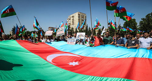 Rally in Baku. Photo by Aziz Karimov for the 'Caucasian Knot'. 