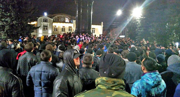 Protest against initiative to rename Ingushetia to Alania, Vladikavkaz, March 5, 2017. Photo by Alan Tskhurbaev for the ‘Caucasian Knot’. 