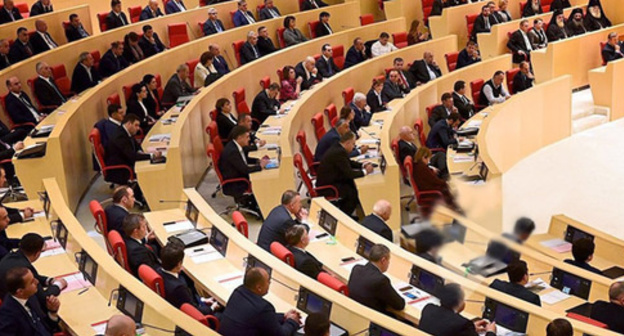 The session of the Parliament of Georgia. Photo https://m.sputnik-georgia.ru