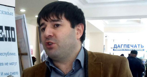 Gadjimurad Sagitov, the editor-in-chief of the Dagestani newspaper "Novoe Delo". Photo: RFE/RL
