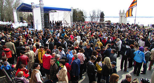 About 5000 people took part in the antiterror action in Volgograd. Photo by Vyacheslav Yaschenko for "Caucasian Knot"