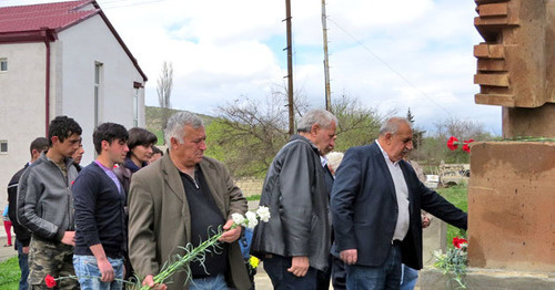 Village of Maraga (Martakert District of Nagorno-Karabakh) hosts action in memory of people who fell victim to the tragic events of 1992. April 10, 2017. Photo by Alvard Grigoryan for the 'Caucasia Knot'. 