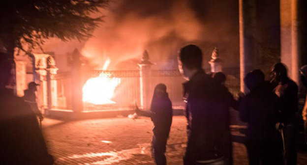 Batumi riots, March 11, 2017. Photo: Irakli Dzneladze RFE/RL
