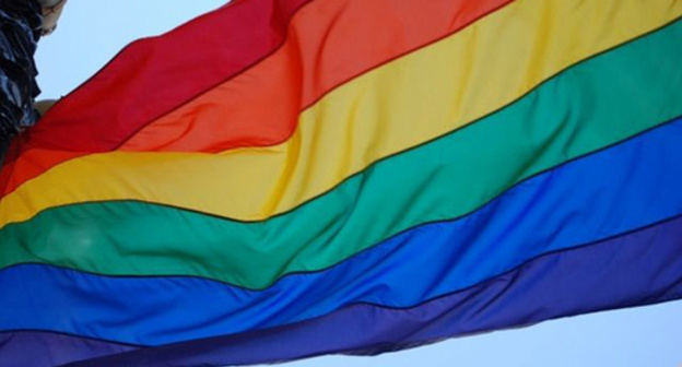 Flag of the LGBT community. Photo http://www.riakchr.ru/vlasti-nalchika-zapretili-lgbt-aktivistam-provodit-v-gorode-gej-parad/