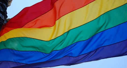 Flag of the LGBT community. Photo http://www.riakchr.ru/vlasti-nalchika-zapretili-lgbt-aktivistam-provodit-v-gorode-gej-parad/