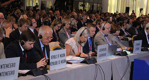 A plenary session of the NATO Parliamentary Assembly. Photo by Inna Kukudzhanova for "Caucasian Knot"