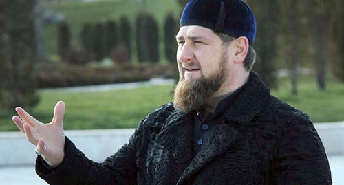 Ramzan Kadyrov. Photo from his personal page on "VKontakte" https://vk.com/ramzan