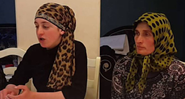 Ramazan Djalaldinov's wife and daughter interviewed. May 13, 2016. Screenshot of a video by the user gazetachernovik https://www.youtube.com/watch?v=T-A7HQLVTws