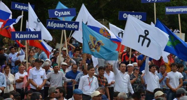 The All-Russian Nogai People's Congress. The aul (village) of Terekli-Mekteb of the Nogai District of Dagestan, June 14, 2017. Photo courtesy of the Congress organizing committee