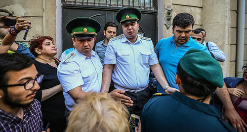 Baku policemen. Photo by Aziz Karimov for the 'Caucasian Knot'. 