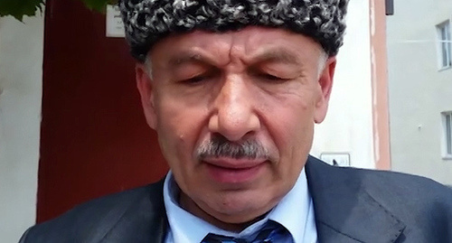 Rizvan Ibragimov. Screenshot of the video: https://www.kavkazr.com/a/28529802.html