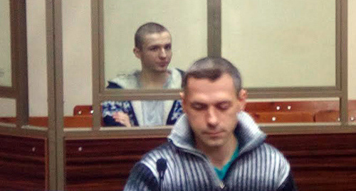 Arthur Panov and Maxim Smyshlyaev in the court. Photo by Konstantin Volgin for the Caucasian Knot. 