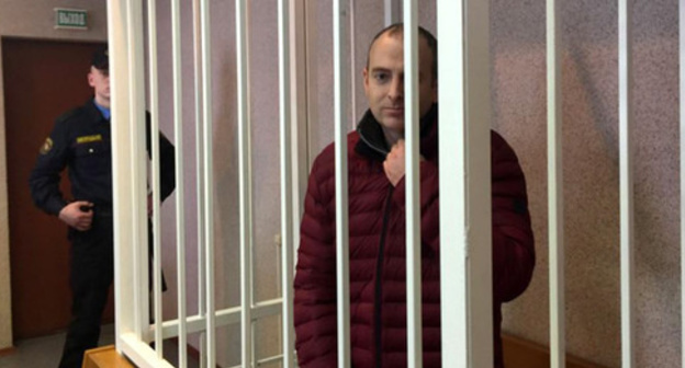 Alexander Lapshin in the courtroom. Photo: RFE/RL