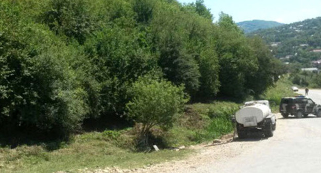 The outskirts of the village of Nozhai-Yurt, the alleged site of the explosion. Photo http://bk55.ru/news/article/105671/