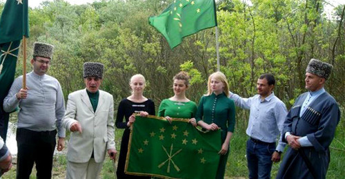 Ruslan Gvashev (second from left). Photo: RFE/RL
