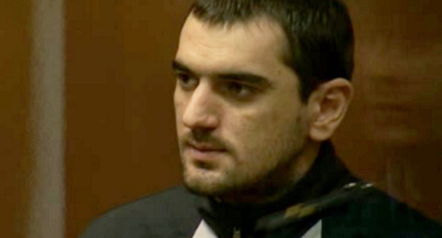 Aslan Cherkesov in the court, October 28, 2011. Screenshot of court video record, http://www.mos-gorsud.ru/news/?id=502