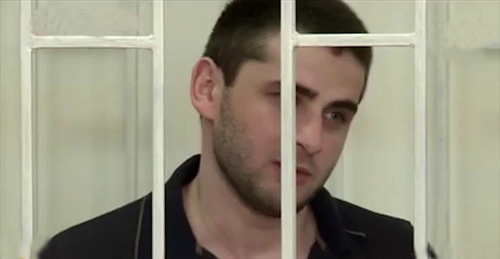 Aziz Jamalutdinov in the court. Screenshor of video posted by user Dagestan Live https://www.youtube.com/watch?v=3c_wCoxWzNU