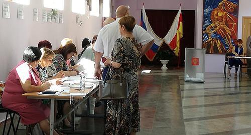 Polling station in Vladikavkaz, North Ossetia, September 10, 2017. Photo by Emma Marzoeva for the Caucasian Knot. 