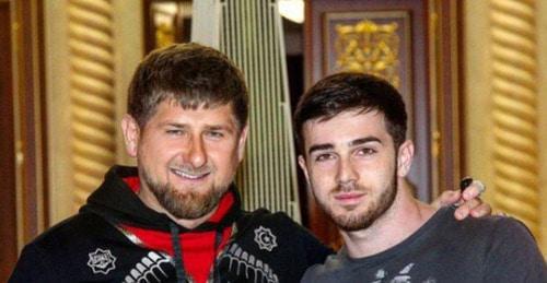 Zelimkhan Bakaev (on the right) with the Chechen leader Ramzan Kadyrov. Photo: RFE/RL