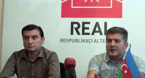 Press conference of the civil movement "Republican Alternative" (ReAL). Photo: Still picture of video at: https://www.youtube.com/watch?v=80iWZX4FUe0