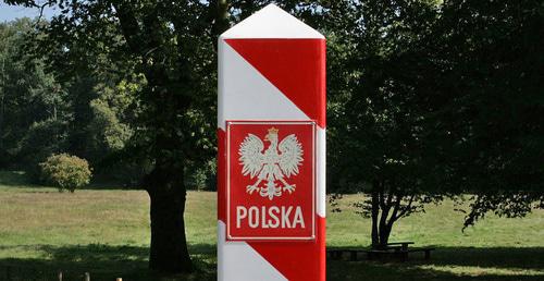 A border zone sign in Poland. Photo: Frank Vincentz https://ru.wikipedia.org/