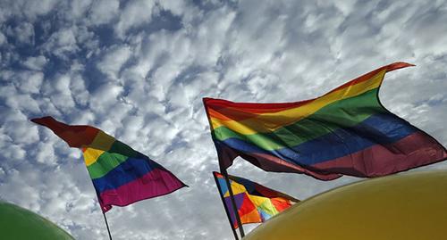 Rainbow flags. Photo: https://www.svoboda.org/a/28496059.html