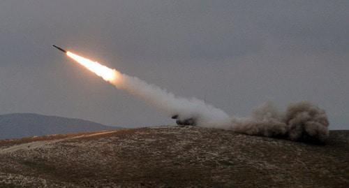 Live-firing exercises from the air defence systems "Buk-MB". Photo http://mod.gov.az/ru/foto-arhiv-045/