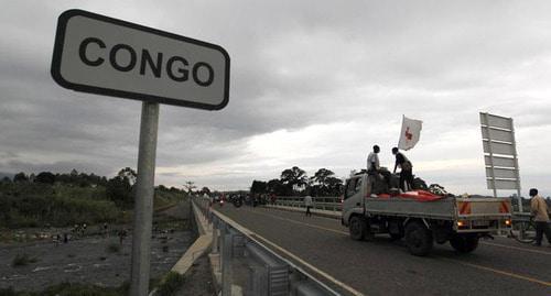 The border between Uganda and the Republic of the Congo. Photo REUTERS/Thomas Mukoya