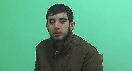 A native of Dagestan detained as a suspect of involvement in the terrorist organization banned in Russia. Photo by NAC http://nac.gov.ru/kontrterroristicheskie-operacii/organami-fsb-i-mvd-presechena-deyatelnost.html