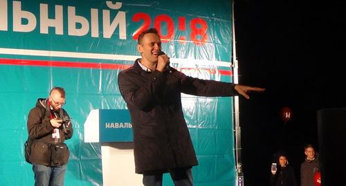 Alexei Navalny at rally in Astrakhan. Photo by Elena Grebenyuk for the Caucasian Knot. 