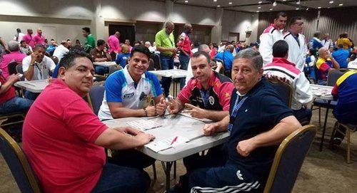 Abkhazian national team at the World Domino Championship. Photo courtesy of the Abkhazian domino national team http://sputnik-abkhazia.ru/Abkhazia/20171029/1022268351/abxaziya-v-pervoj-desyatke-zavershilsya-chempionat-mira-po-domino.html