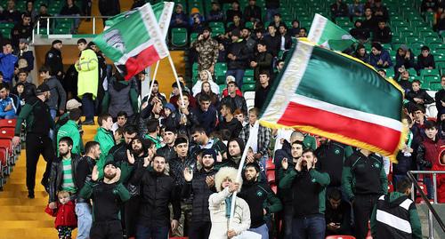 Fans of the "Akhmat" FC. Photo http://fc-akhmat.ru/gallery