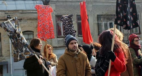 Participants of rally against sexual harassment of women in Georgia. Photo by Batumelebe for the Caucasian Knot. 