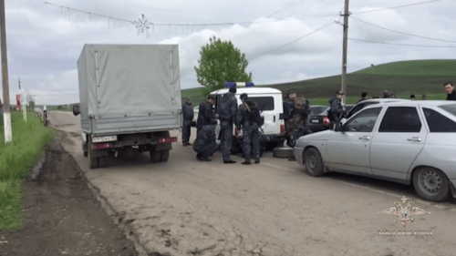 Law enforcers in Ingushetia. Photo: press service of Russian MIA. 