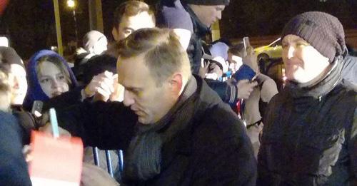 Alexei Navalny at the rally in Volgograd, November 10. 2017. Photo by Tatiana Filimonova for the Caucasian Knot. 