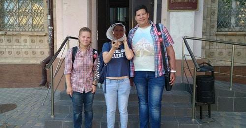 Anastasiya Deyneka, Yelena Kulikova and Fyodor Laptev. Photo http://www.donnews.ru