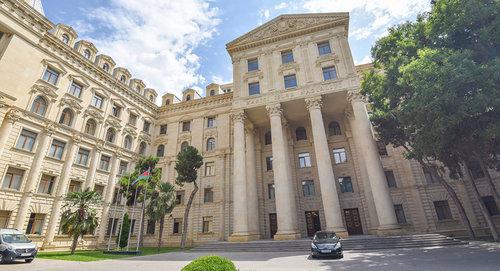 Azerbaijani Ministry of Foreign Affairs in Baku. Photo: Sputnik / Murad Orujov
https://ru.sputnik.az/politics/20171205/413047705/gruzija-azerbajdzhan-diplomaticheskoe-otnoshenija-memedjarov-dzhanelizde.html
