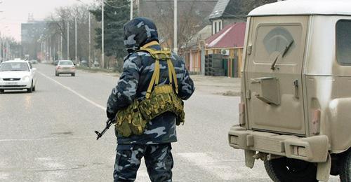 A law enforcer in Chechnya. Photo: REUTERS/Stringer Russia