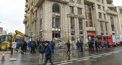 The consequences of a gas explosion in Baku. January 27, 2018. Photo by Murad Orujov. https://ru.sputnik.az/incidents/20180127/413786454/vzriv-baku-pogibshiye.html