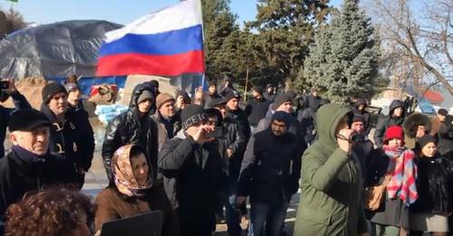 "Voters' Strike" in Makhachkala, January 28, 2018. Video by the Caucasian Knot https://www.youtube.com/watch?v=aOmrqq0IU2Q