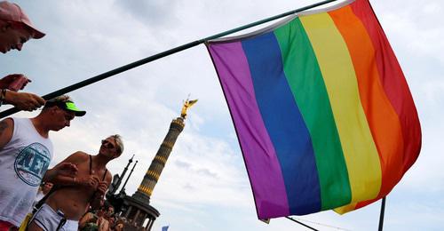 The LGBT flag. Photo: REUTERS/Fabrizio Bensch