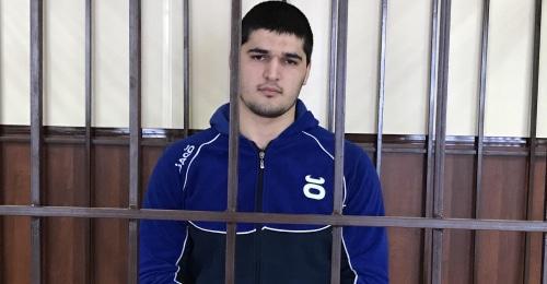 Bagir Makhmudov in Makhachkala court, February 16, 2018. Photo by Patimat Makhmudova for the Caucasian Knot. 