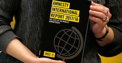 The report of the Amnesty International. Photo: REUTERS/Bobby Yip