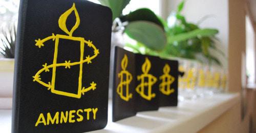 Logo of Amnesty International. Photo: Diana Ralleanu (RFE/RL)