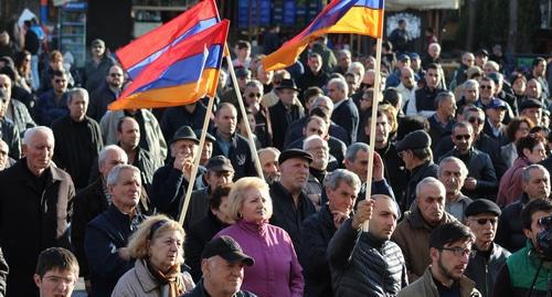 The participants of the opposition rally in Yerevan demanded reforms. March 10, 2018. Photo by Tigran Petrosyan for the "Caucasian Knot"