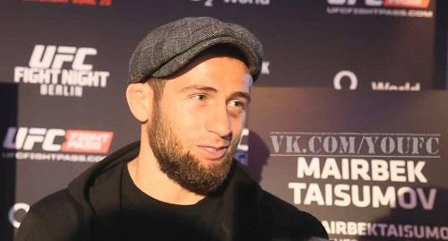 Mairbek Taisumov. Screenshot from video " Mairbek Taisumov: Interview on the eve of UFC Berlin" posted by user Isa Bax www.youtube.com/watch?v=WhffPoUipyQ